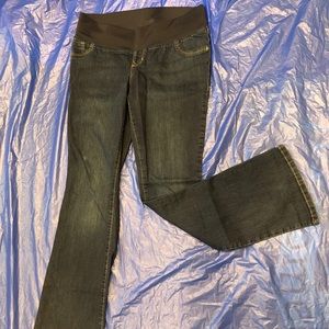 Old Navy Maternity Slim Boot-Cut Blue Jeans
